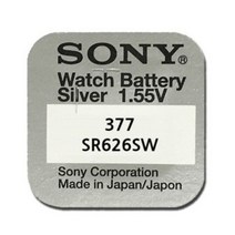 무라타 리튬 시계용 코인 건전지 SR626SW 377, 2개입, 1개