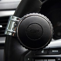 포코픽 차량용 핸들봉 소프트 논슬립 파워핸들 회전 손잡이, 블랙