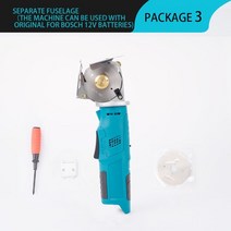 아상가위 충전식 전동 전지가위 가지치기 원예 조경 12v electric round 가위 전기 가위 전단 천 커터 fabric cutting machine kit 절단 도구, 배터리 없음