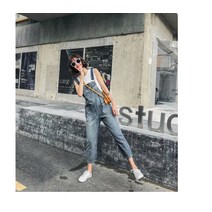 마롱패션 여성 데님 멜빵 팬츠 점프수트 데님점프수트 오버롤 멜빵청바지 여자 바지