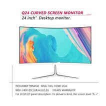 모니터 컴퓨터 4k 38인치 40인치 42인치 60인치 모니터144Hz 75HZ 게임용 모니터 1080P 1k 2k 4k FHD IPS L, 흰색 75hz