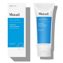 murad 여드름 컨트롤 클래리파잉 크림 클렌저 - 안티에이징 타임 릴리스 페이스 클렌저 - 잡티가 발생하기 쉬운 피부를 위한 캡슐화된 살리실산 클렌저 - 클렌징 리무버 클렌저