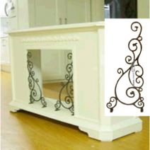 철단조 엔틱 간판걸이 넝쿨 수풀모양 DIY 간판걸이, 2)대