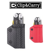 Clip&Carry Kydex Sheath for the SIGNAL 클립&캐리 레더맨 시그널 전용 카이덱스 카본 케이스 벨트 파우치, 레드, 1개