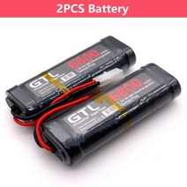 12V 배터리 2023 RC 자동차 트럭 버기 보트 탱크용 NiMH 팩 그레이 슈퍼 파워 72V 6800mAh 100 오리지널 신제품, 72V 2PCS