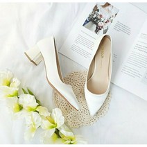 새틴 통굽 웨딩슈즈 5cm