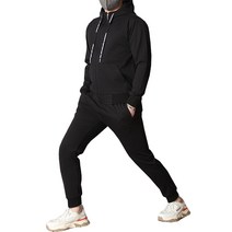 간절기 봄 가을 남성트레이닝복 무지조거오픈 세트