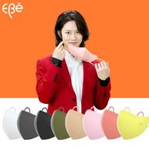 이비에 에어(Air) KF94 김희철 마스크 대형 중형 50매 귀편한 마스크 탄성 밴드 귀끈, 2.대형, 블랙/50매