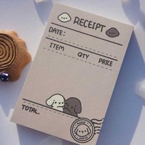 [몽스쮸] 아코코 영수증 떡메모지