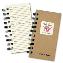 Girls Only A Teen Journal – MINI Kraft 하드 커버 (모든 페이지의 프롬프트 재활용 용지 더 읽기 ...)