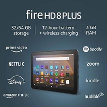 아마존 파이어 HD 8 Plus 태블릿 64GB 2020 출시, Lockscreen Ad-Supported