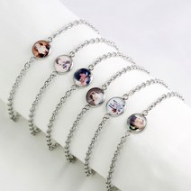 마베주얼리 써지컬스틸 포토 미아방지 팔찌, 키즈용(16cm)