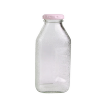 델몬트 쥬스 사각 유리병 핑크, 300ml, 5개