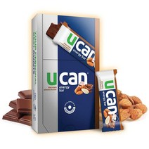 UCAN 유칸 비건 지구력 에너지바 초콜릿 아몬드 12개입, 1개