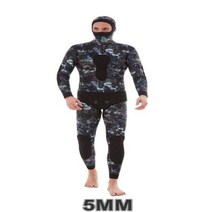 다이빙후드 모자 남성 스쿠버 긴 소매 후드 2 조각 네오프렌 수중 사냥 따뜻한 잠수복 스피어 낚시 스노클링 수영, 9.5MM - L(height170-178cm)