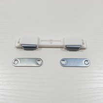 싱크대 소음방지 문주 주물댐퍼 도어소음방지용 (경첩장착용), 빠찌링2구_화이트