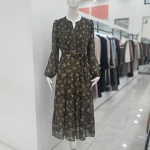 [미센스] 프린트 볼륨소매 원피스(MB29OPMD01A)