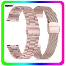 Toyouths Fitbit Versa 2 용 스테인레스 스틸 루프 스트랩 Fitbit Versa 2 용 금속 시계 스트랩 22mm 슬림 걸쇠 스트랩 2/GD-A443680