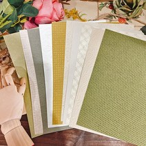 책문진 문진 아크릴문진 황동문진 서예문진 오브제 서예 책 Panalisacraft-A5 혼합 색상 녹색 패브릭 질감, 01 10sheets