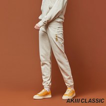 [AK PLAZA] [아키클래식](공용) 클래식 컬리지 스웨트 팬츠 네이비