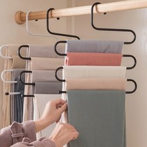 [스윗브릿지] 5단 바지걸이 다용도걸이 소품걸이 2color, 1개, 블랙