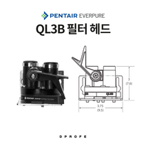 에버퓨어 QL3B 정수 필터 헤드 (MC2 / MH2 / PBS-400 등 호환), 일반