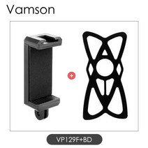 vamson universal mobile phone clip for bike 오토바이 머리띠 가슴 스트랩 고정 마운트 for iphone 13 12 11 xiaomi samsun, vp129f-bd
