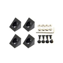 4 8 개 갑 2020 알루미늄 블록 큐브 프리즘 커넥터 휠 레귤레이터 코너 6mm 슬롯 용 압출 프로파일 시리즈, 02-4-black-3 set