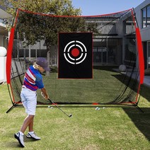 골프연습장 골프그물망 연습네트 실내외 골프 트레이닝 네트 중형 3m*2.4m 타겟 포함