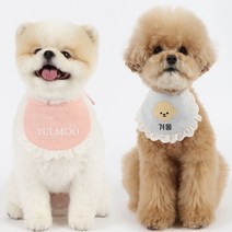 모모스페이스 강아지 스카프 이름 얼굴 빕 소형견 대형견 고양이 애견 케이프 악세사리 레트리버 도베르만, 민트