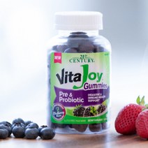 21세기센트리 비타조이 프리 바이오틱스 프로 60정 구미 Vita Joy Prebiotic Probiotic 블랙베리 자일로올리고당 바실러스 코아귤런스 서브틸리스 고초균