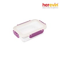 헤르빈 [헤르빈] 크리아 커버분리 밀폐용기 600ml 퍼플, 단품없음, 선택완료