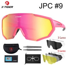 x-tiger 편광 렌즈 사이클링 안경 도로 자전거 사이클링 안경 광변색 선글라스 스포츠 mtb 산악 자전거 고글, 색상 09, 포토크로믹 5 렌즈