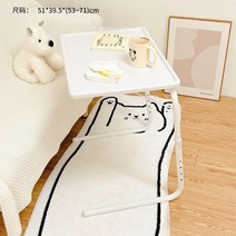 심플 승강 사무용책상 옆 작은 학생 기숙사 침실, T01-흰색 탁상겸용 3단 기어 앵글달리