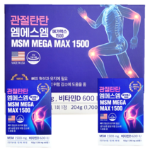관절탄탄 엠에스엠 메가맥스 1500 MSM 120정