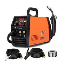 HITBOXMig 용접기 반자동 110V 220V 인버터 Tig 아르곤 아크 가스 없음 Mig Welder 3 인 1 시너지 HBM1200 HITBOX HBM1200 용접기