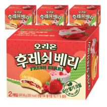 오리온 딸기 후레쉬베리, 56g, 4박스