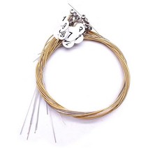 Liyafy Lyre Harp 소형 하프 뮤지컬 스트링 악기 골드 100피스 황동 할로우 리벳 세트, String Pin Nails
