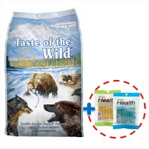 토우 훈제연어&고구마 독 taste of the wild 그레인프리 강아지 TOW 사료 + 덴탈껌, 1.2kg