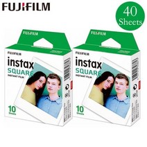 [해외] 101 매 FUJIFILM INSTAX MINI SQUARE FILM INSTAX 카메라 용 흰색검정색 가장자리 인화지 SQ10 SQ6 SQ20 공유 SP3 프린터, 2 Boxes 10 sheets