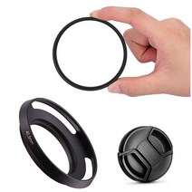 25mm UV 필터 후드 캡 소니 A7C 7C 28-60mm 렌즈 ZV-E10 A6400 A6300 A6100 A6000 A5100 A5000 16-50mm, 40.5mm
