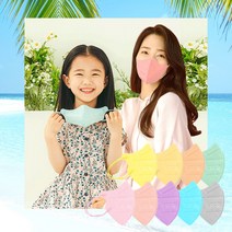 아이코코 쿨 새부리형 마스크 여름용, 중형, 코랄 25매