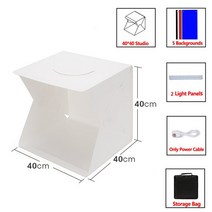 포토박스 대형 촬영박스 미니스튜디오 전문 dimmable 사진 라이트 3 모델 led 라이트 사진 소프트 접이식 슈팅 텐트 키트 앰프 6 배경, WK006-4