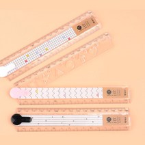 도형자 포함 접이식 15cm 자 총 30cm 2개 문구류