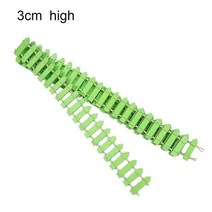 화단 경계석 경계목 분리대 미니 나무 울타리 미니어처 요정 정원 장벽 나무 공예 방, 3cm 녹색