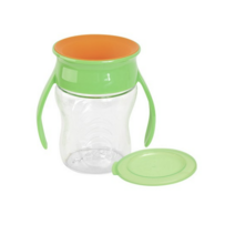 와우컵 유아용 트라이탄 클리어 스파우트컵 207ml, 그린색상, 2개