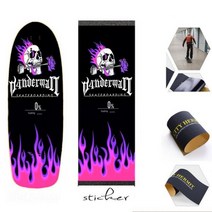 해골 패턴 84*23cm 사포 스케이트 보드 스쿠터 스케이트 보드 Griptape Longboard 사포 전기 스케이트 보드 그립 테이프 테이프, KL13