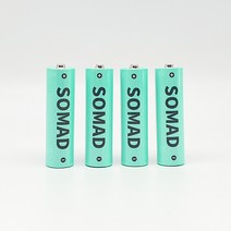 소매드 USB C타입 충전식 리튬이온 AA 배터리 4개입 케이블 케이스 포함, (4알+케이블+케이스)-1set
