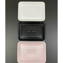 PSP 트레이 1001호 200EA 소량 박스판매 PSP용기 (정육접시 반찬포장 떡포장 일회용 접시), 검정