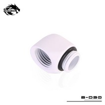 커스텀수냉 고사양컴퓨터 게이밍데스크탑 Bykski B-D90 G1/4 90 도 암-수 피팅 F-M 어댑터 커넥터 PC 물, 한개옵션1, 01 White